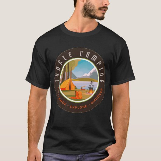 ジャングルキャンプ友達 Tシャツ (正面)
