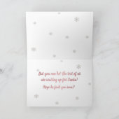 ジャングルキリンおもしろいクリスマスホリデーカード カード (内部)