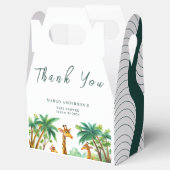 ジャングルキリンかわいいエレガントハローベイビーシャワー フェイバーボックス (オープン)