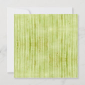 ジャングルキリン男の赤ちゃんガールツインズシャワー招待状 招待状 (裏面)