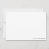 ジャングルキリン誕生日招待状5 x 7 招待状 (裏面)