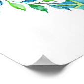 ジャングルキリン赤ちゃんシャワーへようこそ ポスター (角)