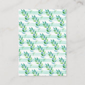 ジャングルキリン赤ちゃんシャワーギフトディスプレイシャワー エンクロージャーカード (裏面)