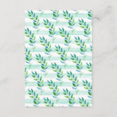 ジャングルキリン赤ちゃんシャワーベビー用ブック エンクロージャーカード (裏面)