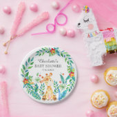 ジャングルキリン赤ちゃんシャワー7"プレート ペーパープレート (パーティー)