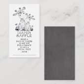 ジャングルキレーフシャワーおむつラッフルチケット エンクロージャーカード (正面/裏面)