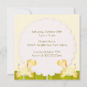 ジャングルギラッフェスバースデーパーティー写真テンプレート 招待状 (裏面)