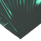 ジャングルグリーンとネオミントのミックスの尖った曲線 ショートテーブルランナー (コーナー)