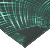 ジャングルグリーンとネオミントのミックスの尖った曲線 テーブルクロス (アングル)