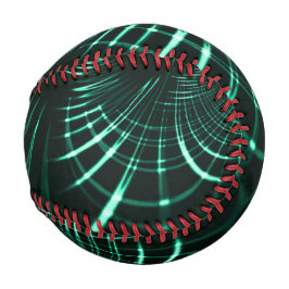 ジャングルグリーンとネオミントのミックスの尖った曲線 野球ボール