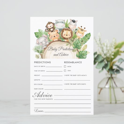 ジャングルグリーンベビー予測とアドバイスシャワー (スタンド正面)