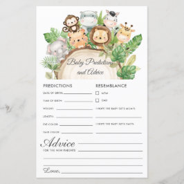 ジャングルグリーンベビー予測とアドバイスシャワー