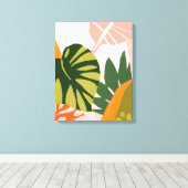 ジャングルコラージュI キャンバスプリント (インサイチュ (ウッドフロア))