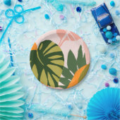 ジャングルコラージュI ペーパープレート (パーティー)