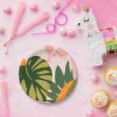 ジャングルコラージュI ペーパープレート (パーティー)