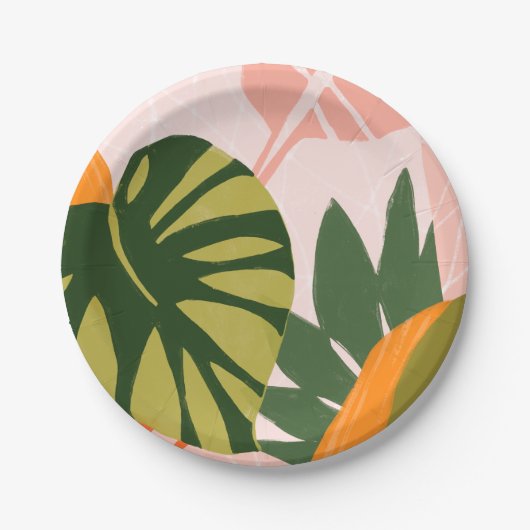 ジャングルコラージュI ペーパープレート (正面)