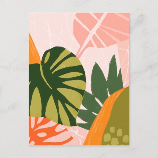 ジャングルコラージュI ポストカード (正面)