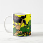 ジャングルゴリラズレイアヴィンテージ漫画 コーヒーマグカップ (左)