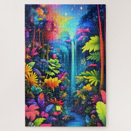 ジャングルサイケデリック。 ジグソーパズル (縦)