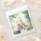 ジャングルサファリかわいい赤ちゃん動物の子供パーティーテーマ フェイバーバッグ (クリップ留めされた状態)