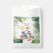 ジャングルサファリかわいい赤ちゃん動物の子供パーティーテーマ フェイバーバッグ (正面)