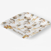 ジャングルサファリとジャラフェスバースデーパーティー ペーパープレート (傾斜あり)