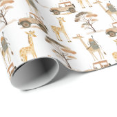 ジャングルサファリとジャラフェスバースデーパーティー ラッピングペーパー (ロールコーナー)