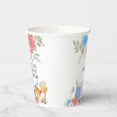 ジャングルサファリのかわいい熱帯パーティー  紙コップ (左)