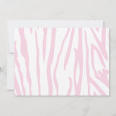 ジャングルサファリのキリンの誕生日のパーティの招待状 招待状 (裏面)