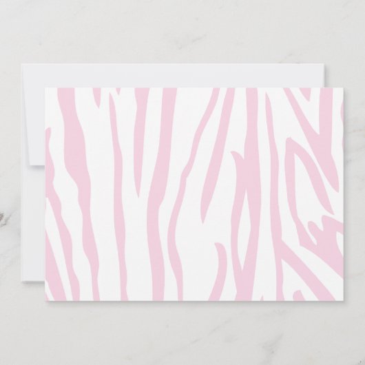 ジャングルサファリのキリンの誕生日のパーティの招待状 招待状 (裏面)