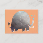 ジャングルサファリのテーマブックベビーエンクロージャカード エンクロージャーカード (裏面)