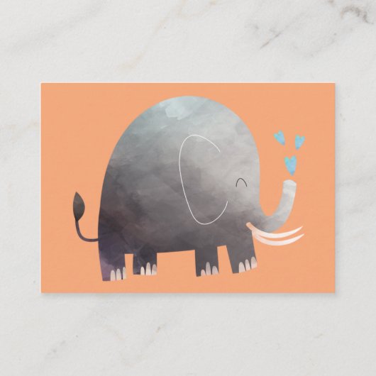 ジャングルサファリのテーマブックベビーエンクロージャカード エンクロージャーカード (裏面)