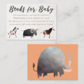 ジャングルサファリのテーマブックベビーエンクロージャカード エンクロージャーカード (正面/裏面)