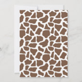 ジャングルサファリの写真の誕生日の招待状 招待状 (裏面)