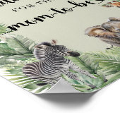 ジャングルサファリの動物のアドバイス ポスター (角)