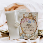 ジャングルサファリの動物のボーホジェンダーが明らかにする 招待状