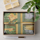 ジャングルサファリの動物の切り離し 薄葉紙 (ギフト)