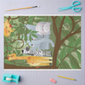 ジャングルサファリの動物の子供の切り離し2 薄葉紙 (クラフト)