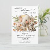 ジャングルサファリの動物の途中の小さな野生の1つ 招待状 (スタンド正面)