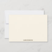 ジャングルサファリの動物園RSVPの応答カード 出欠カード (裏面)