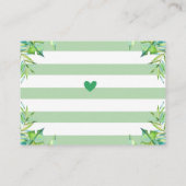 ジャングルサファリの本ベビーグリーンシャワーボーイライオン エンクロージャーカード (裏面)