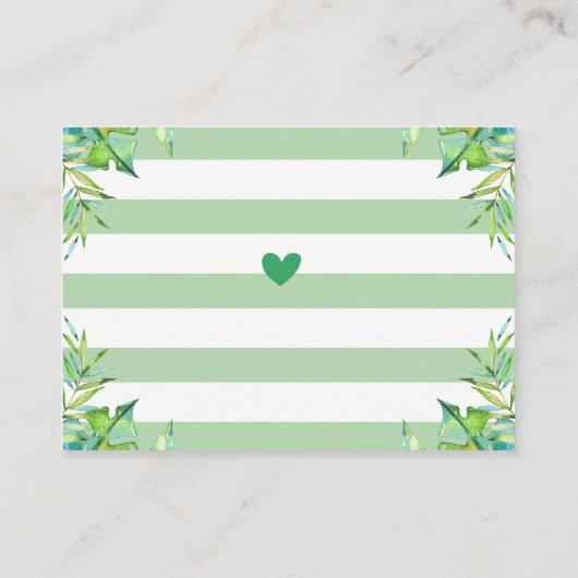 ジャングルサファリの本ベビーグリーンシャワーボーイライオン エンクロージャーカード (裏面)