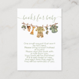 ジャングルサファリの物干し台本を持ってくる 名刺