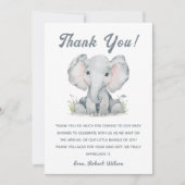 ジャングルサファリの男の子のための赤ちゃんシャワー 招待状 (正面)