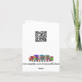 ジャングルサファリの緑、メッセージカード カード (裏面)