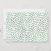 ジャングルサファリの野生の1匹の第1誕生日の招待状 招待状 (裏面)