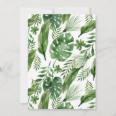 ジャングルサファリをテーマにした誕生日パーティーの招待状 招待状 (裏面)