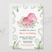 ジャングルサファリをテーマにした誕生日 招待状 (正面)