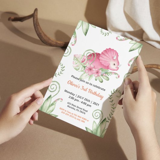 ジャングルサファリをテーマにした誕生日 招待状