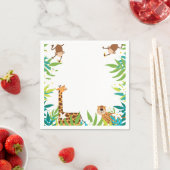 ジャングルサファリアニマルズパーティーナプキン スタンダードカクテルナプキン (インサイチュ)